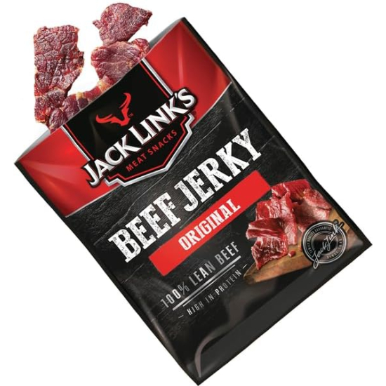 Jack Link’s Beef Jerky Original High Protein Meat Snack Dried Halal Beef 40g