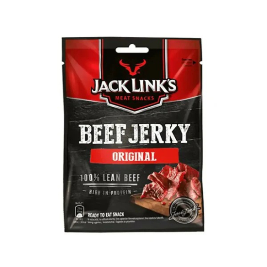 Jack Link’s Beef Jerky Original High Protein Meat Snack Dried Halal Beef 70g