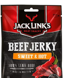 Jack Link’s Beef Jerky Sweet & Hot High Protein Meat Snack Dried Halal Beef 70g Jack Link’s Beef Jerky Sweet & Hot High Protein Meat Snack Dried Halal Beef 70g