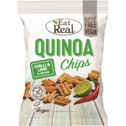 Eat Real Quinoa Chilli & Fresh Lime 30gm Gluten Free And Vegan, Pack Of 8 Eat Real Quinoa Chilli & Fresh Lime 30gm Gluten Free And Vegan, Pack Of 8