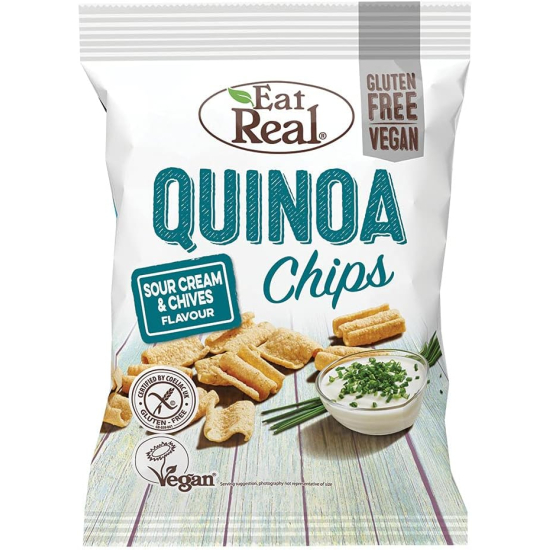 Eat Real Quinoa Sour Cream & Chive 30g Gluten Free and Vegan