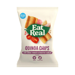 Eat Real Chips Quinoa Sundried Tomato & Roast Gluten Free and Vegan 80g, Pack Of 6 Eat Real Chips Quinoa Sundried Tomato & Roast Gluten Free and Vegan 80g, Pack Of 6