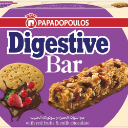 Digestive Bar with Fruits and Chocolate 5 x 28g, Pack Of 6