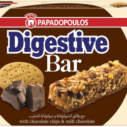 Digestive Bar With Chocolate 5 x 28g, Pack Of 6