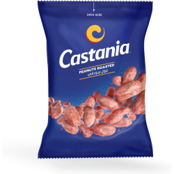 Castania Peanuts Roasted Nuts 60g, Pack Of 24 Castania Peanuts Roasted Nuts 60g, Pack Of 24