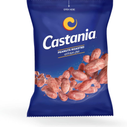 Castania Peanuts Roasted Nuts 60g, Pack Of 24