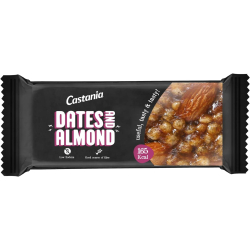 Castania Dates & Almonds No Added Sugar Healthy Bar 35g, Pack Of 12