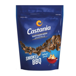 Castania Sunflower Seeds Smoked BBQ 150g, Pack Of 24