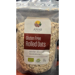 Anab Organic Gluten Free Rolled Oats 500g, Pack Of 12 Anab Organic Gluten Free Rolled Oats 500g, Pack Of 12