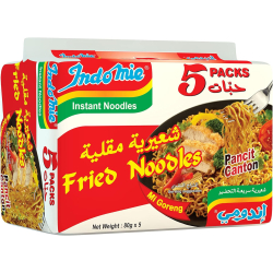 Indomie Instant Fried Noodles With Seasoning Powder and Sauce (Pack of 5 - 80g Each) Indomie Instant Fried Noodles With Seasoning Powder and Sauce (Pack of 5 - 80g Each)