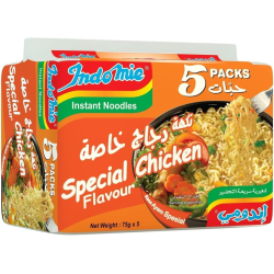 Indomie Instant Noodles, Halal Certified, Special Chicken Flavor (Pack of 5 -75g Each) Indomie Instant Noodles, Halal Certified, Special Chicken Flavor (Pack of 5 -75g Each)