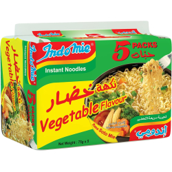 Indomie Soto Instant Noodles, Vegetable Flavour (Pack of 5 - 75g Each) Indomie Soto Instant Noodles, Vegetable Flavour (Pack of 5 - 75g Each)
