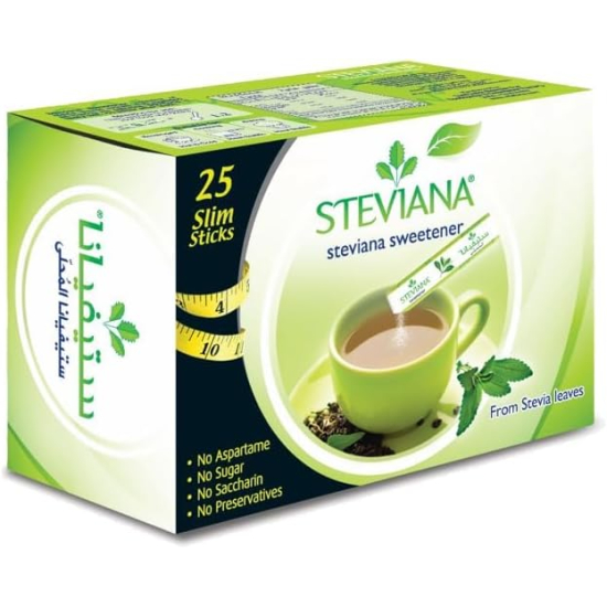 Steviana Natural Sweetener From Stevia Leaves - 37.5g (25 Sachets x 1.5g)
