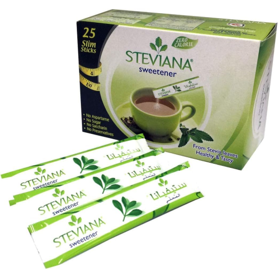 Steviana Natural Sweetener From Stevia Leaves - 37.5g (25 Sachets x 1.5g)