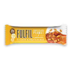 Fulfil Chocolate Peanut & Caramel  Vitamin And Protein Bar 55g, Pack Of 6 Fulfil Chocolate Peanut & Caramel  Vitamin And Protein Bar 55g, Pack Of 6