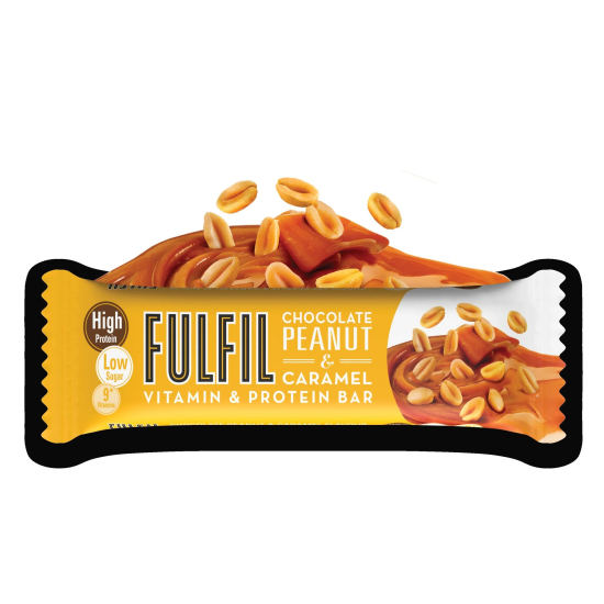 Fulfil Chocolate Peanut & Caramel Vitamin And Protein Bar 15 x 55g