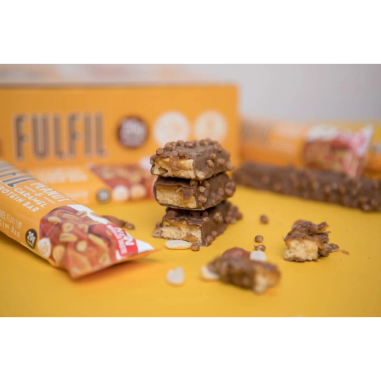 Fulfil Chocolate Peanut & Caramel Vitamin And Protein Bar 15 x 55g