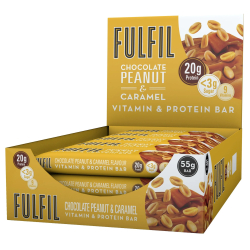 Fulfil Chocolate Peanut & Caramel Vitamin And Protein Bar 15 x 55g