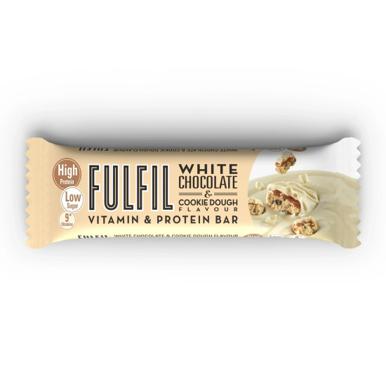 Fulfil White Chocolate And Cookie Dough Vitamin and Protein Bar 55g