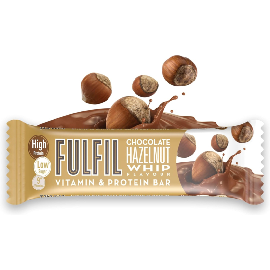 Fulfil Chocolate Hazelnut Whip Vitamin And Protein Bar 15 x 55g