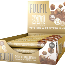 Fulfil Chocolate Hazelnut Whip Vitamin And Protein Bar 15 x 55g Fulfil Chocolate Hazelnut Whip Vitamin And Protein Bar 15 x 55g