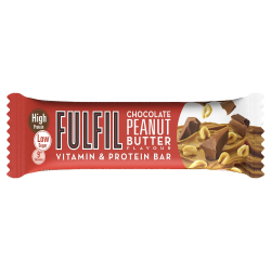 Fulfil Chocolate Peanut Butter Flavour Vitamin & Protein Bar, 55g, Pack Of 12