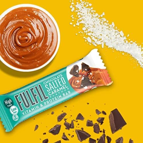 Fulfil Chocolate Salted Caramel Vitamin And Protein Bar 15 x 55g