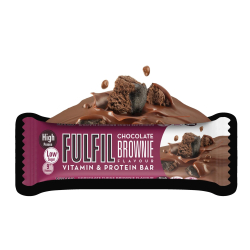 Fulfil Chocolate Brownie Flavour Vitamin And Protein Bar 55g, Pack Of 6 Fulfil Chocolate Brownie Flavour Vitamin And Protein Bar 55g, Pack Of 6