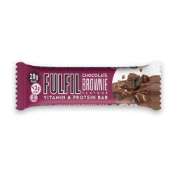 Fulfil Chocolate Brownie Flavour  Vitamin And Protein Bar 55g, Pack Of 6 Fulfil Chocolate Brownie Flavour  Vitamin And Protein Bar 55g, Pack Of 6