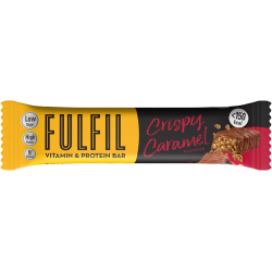 Fulfil Crispy Caramel Flavour Vitamin & Protein Bar 37g, Pack Of 12