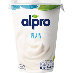 Alpro Plant Based Alternate Yogurt Plain 500g, Pack Of 8 Alpro Plant Based Alternate Yogurt Plain 500g, Pack Of 8