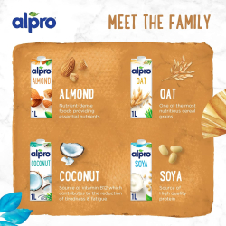 Alpro Almond Drink 1Ltr, Pack Of 6 Alpro Almond Drink 1Ltr, Pack Of 6