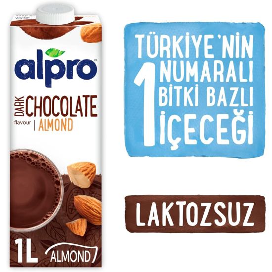 Alpro Almond Dark Chocolate 1Ltr