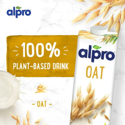 Alpro Oat Drink 1Ltr, Pack Of 6 Alpro Oat Drink 1Ltr, Pack Of 6