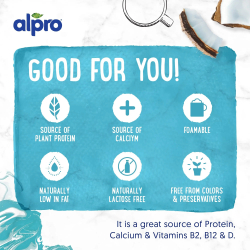 Alpro Barista Coconut Drink 1Ltr, Pack Of 6 Alpro Barista Coconut Drink 1Ltr, Pack Of 6