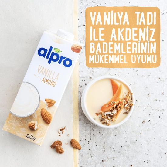 Alpro Almond Vanilla  1Ltr