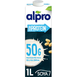 Alpro High in Proteins Drink Soya 1Ltr, Pack Of 6  Alpro High in Proteins Drink Soya 1Ltr, Pack Of 6
