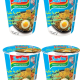 Indomie Instant Noodles, Halal Certified, Barbeque Chicken Flavor 75g Pack of 4
