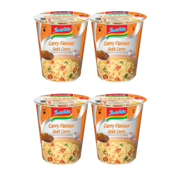 Indomie Instant Cup Noodles, Gout Curry Flavour 60g (Pack of 4) Indomie Instant Cup Noodles, Gout Curry Flavour 60g (Pack of 4)
