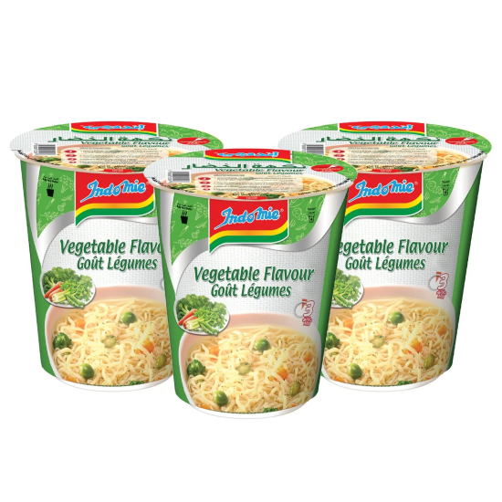 Indomie Instant Noodles, Vegetable Flavour 60g ( Pack of 3)