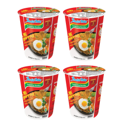 Indomie Mi Goreng Instant Cup Fried Noodles, Original Flavour,75g(Pack of 4) 