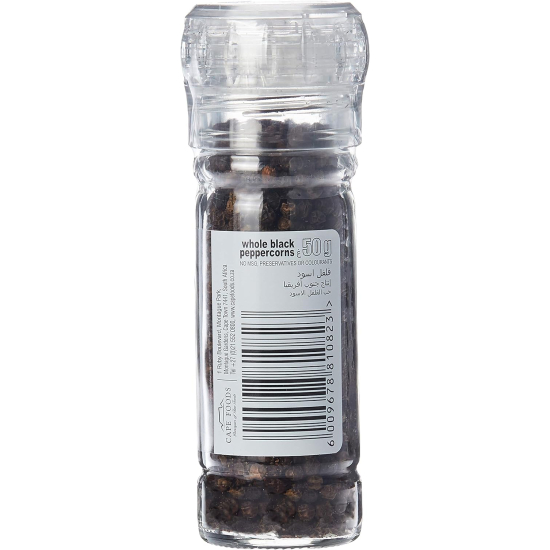 Cape Foods Spice Grinder Whole Black Pepper 50g