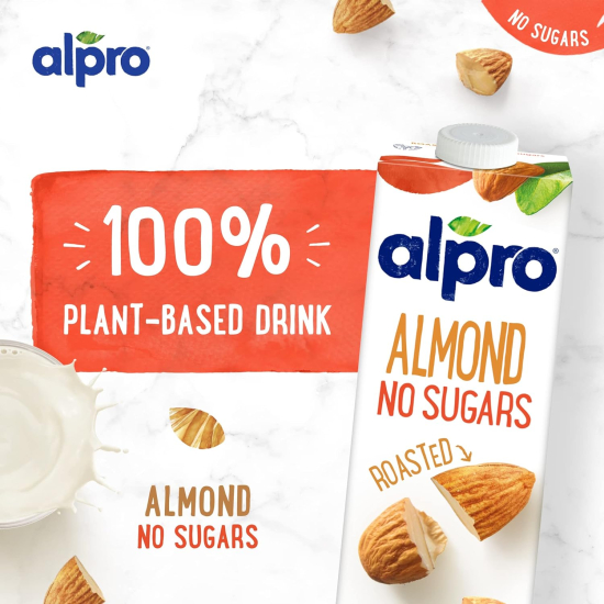 Alpro Almond No Sugars Drink (6 x 1L)