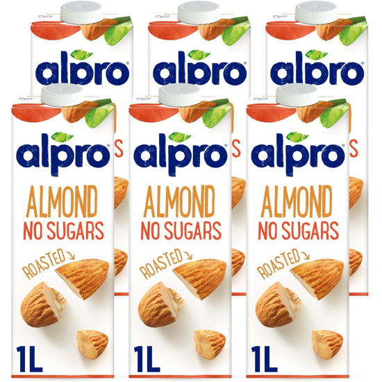 Alpro Almond No Sugars Drink (6 x 1L)