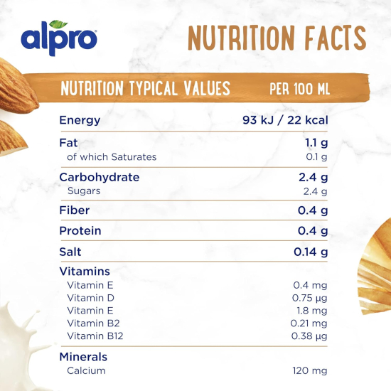 Alpro Almond Drink (6 x 1L)