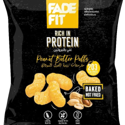 Fade Fit Peanut Butter Puffs, Rich in Protein, Baked, Non Gmo 40g Fade Fit Peanut Butter Puffs, Rich in Protein, Baked, Non Gmo 40g