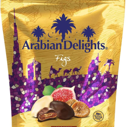 Arabian Delights Choco Figs Assorted 250g Pouch, Pack Of 6 Arabian Delights Choco Figs Assorted 250g Pouch, Pack Of 6