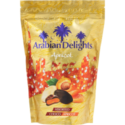 Arabian Delights Choco Apricot Assorted 250g Pouch, Pack Of 6 Arabian Delights Choco Apricot Assorted 250g Pouch, Pack Of 6