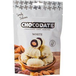 Chocodate Exclusive Real White 100g, Pack Of 12 Chocodate Exclusive Real White 100g, Pack Of 12