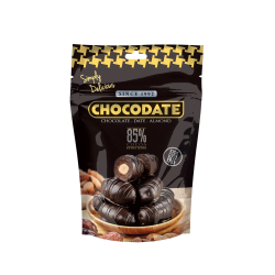 Chocodate Exclusive Real Extra Dark Pouch 90g, Pack Of 12 Chocodate Exclusive Real Extra Dark Pouch 90g, Pack Of 12
